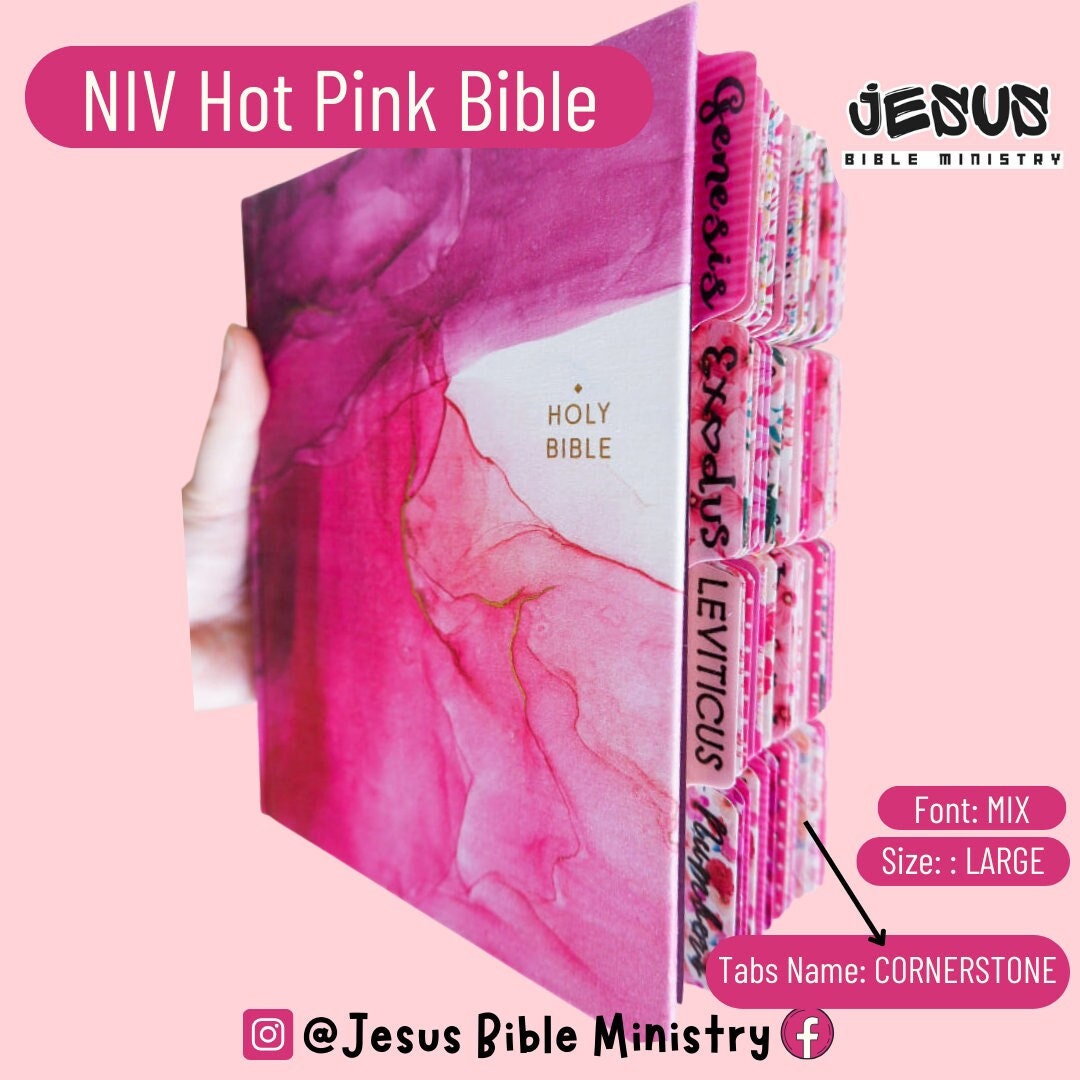 PERSONALIZE Bible, Custom Name &amp; Laminated Tabs, NIV Journaling Bible ...