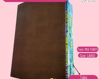 PERSONALIZE Bible, NASB Giant Print 2020,Brown Leather, Red Letter,Custom Name & Tabs, Holy Bible, Floral Bible,Gift Bible