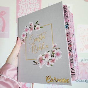 PERSONALIZE Bible, NBLA, Cloth Over Board (Spanish Edition), Custom Name & Tabs, Bible with Tabs, Gift Bible, Spanish Bible,