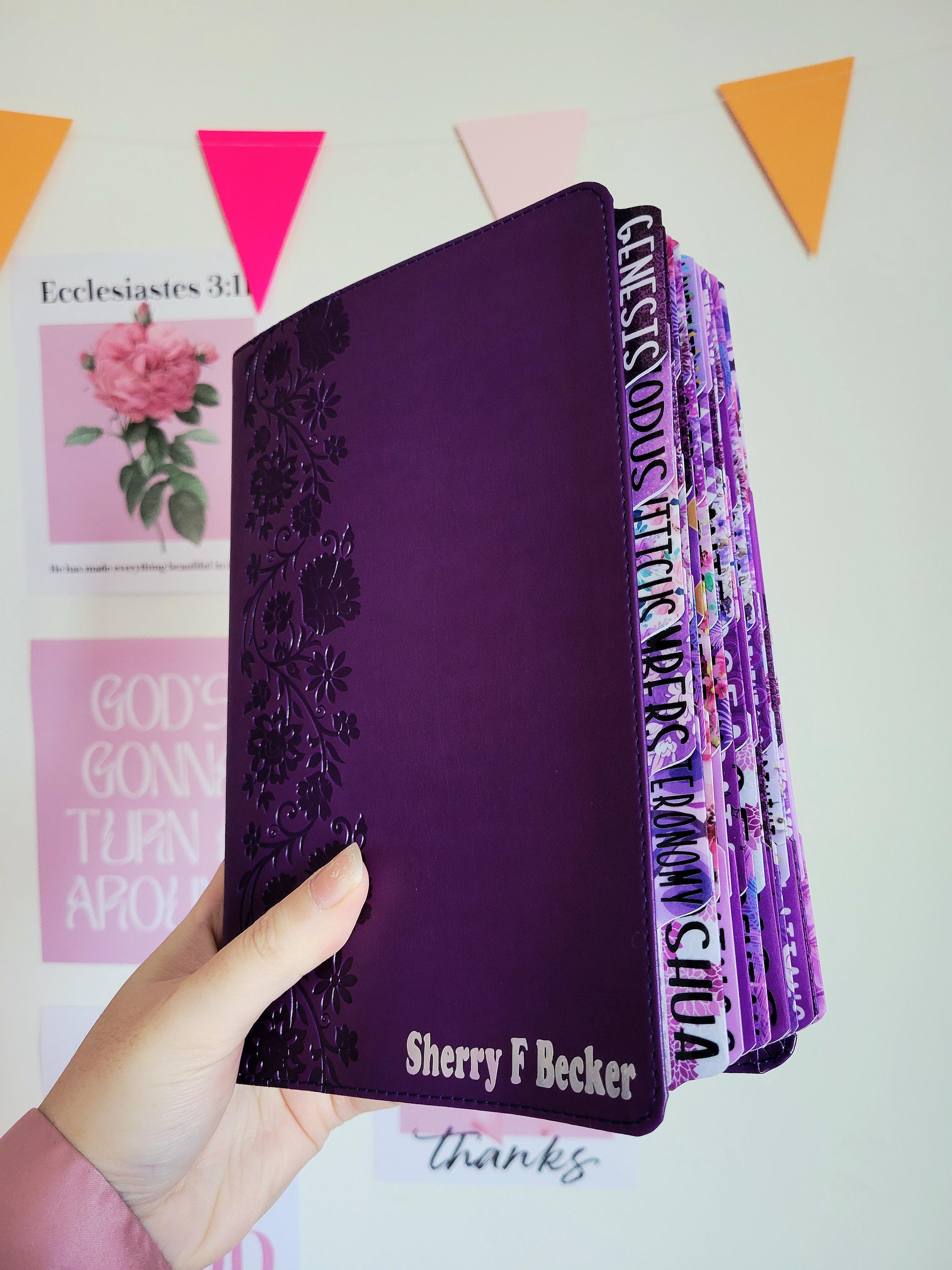 Personalized NKJV Purple Bible: Large Print, Leathersoft