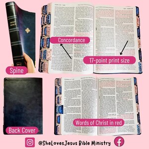 PERSONALIZE Bible, NKJV, Reference Bible, Giant Print, Leathersoft ...