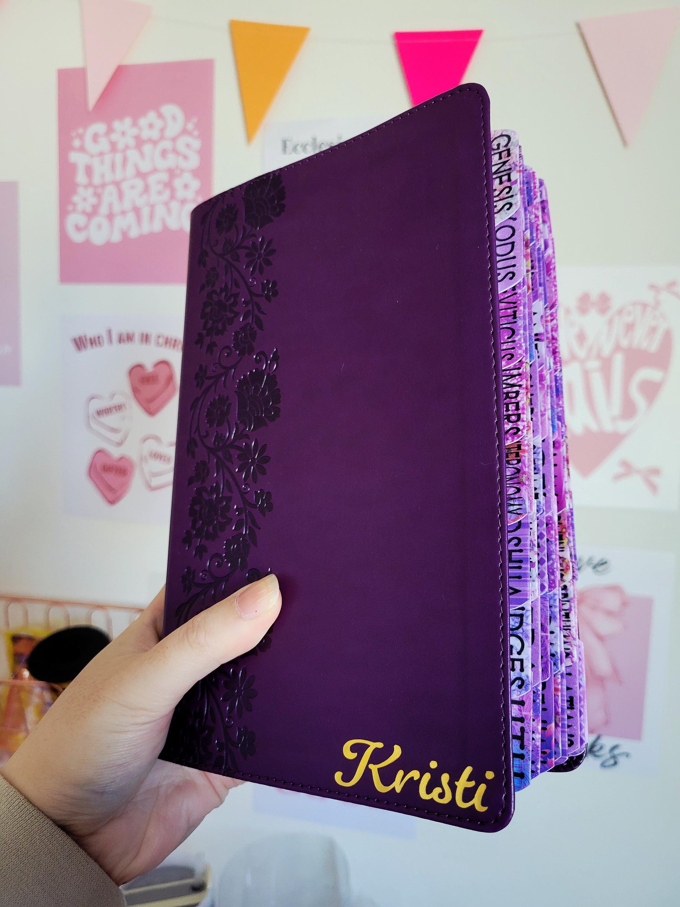 Personalized NKJV Purple Bible: Large Print, Leathersoft