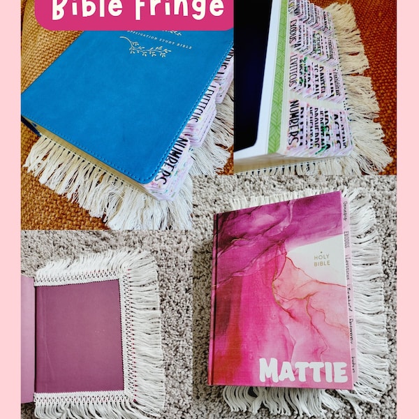 ADD ON, Bible Fringe, Bible Accessory, Bible Accessories, Beige Fringe, Bohemian Style, Cozy Bible. Bible with Fringe, Fringes