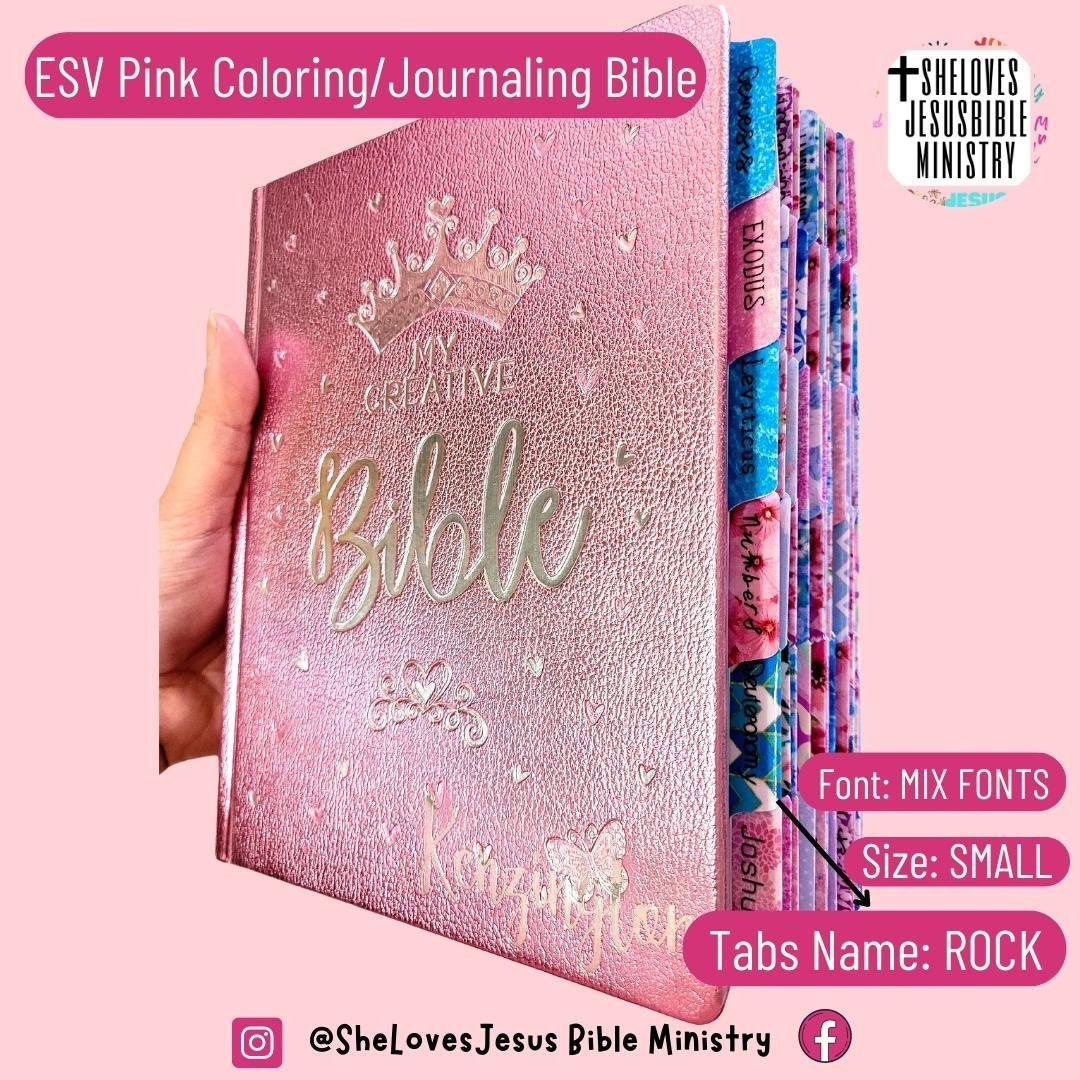 Pink Bible Journaling Kit - Gift Idea for Daughter, Mother, Sister
