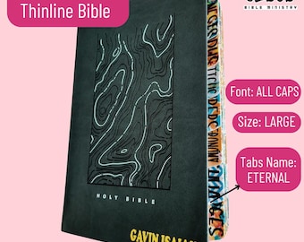Personalized NLT Bible: Earthen Teal LeatherLike, Custom Tabs