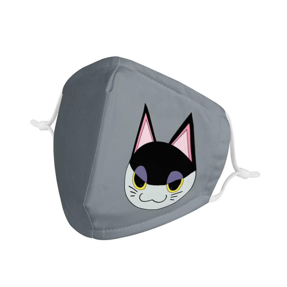 Cute Animal Crossing Black and White Kitten Cat Cartoon - Etsy