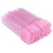50x Disposable Crystal Eyelash Brush Mascara Wands Applicator Makeup Tool Pink Glitter 