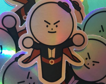 Holographic ARMYBombman Sticker - BTS Stickers - Cute Stickers - K-Pop Stickers - Holo Stickers - Anpanman