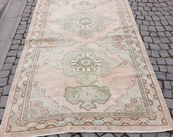 11.5 x 1.7 ft- Vintage Rug Turkish Rug Area Rug Kilim Rug Large Medium Muted Color Rug NO:B270 Persian Runner Rug Oushak Rug