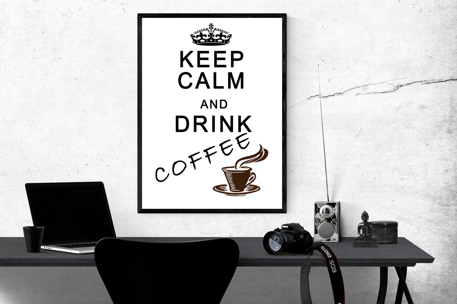 PRINTABLE Keep calm and drink coffee Card Postcard Poster Etsy