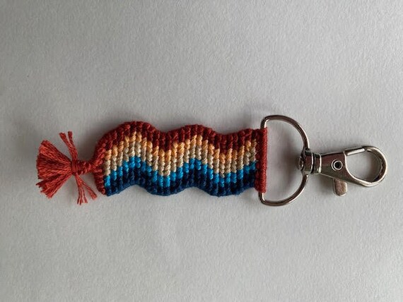 Embroidery floss keychain hot sale