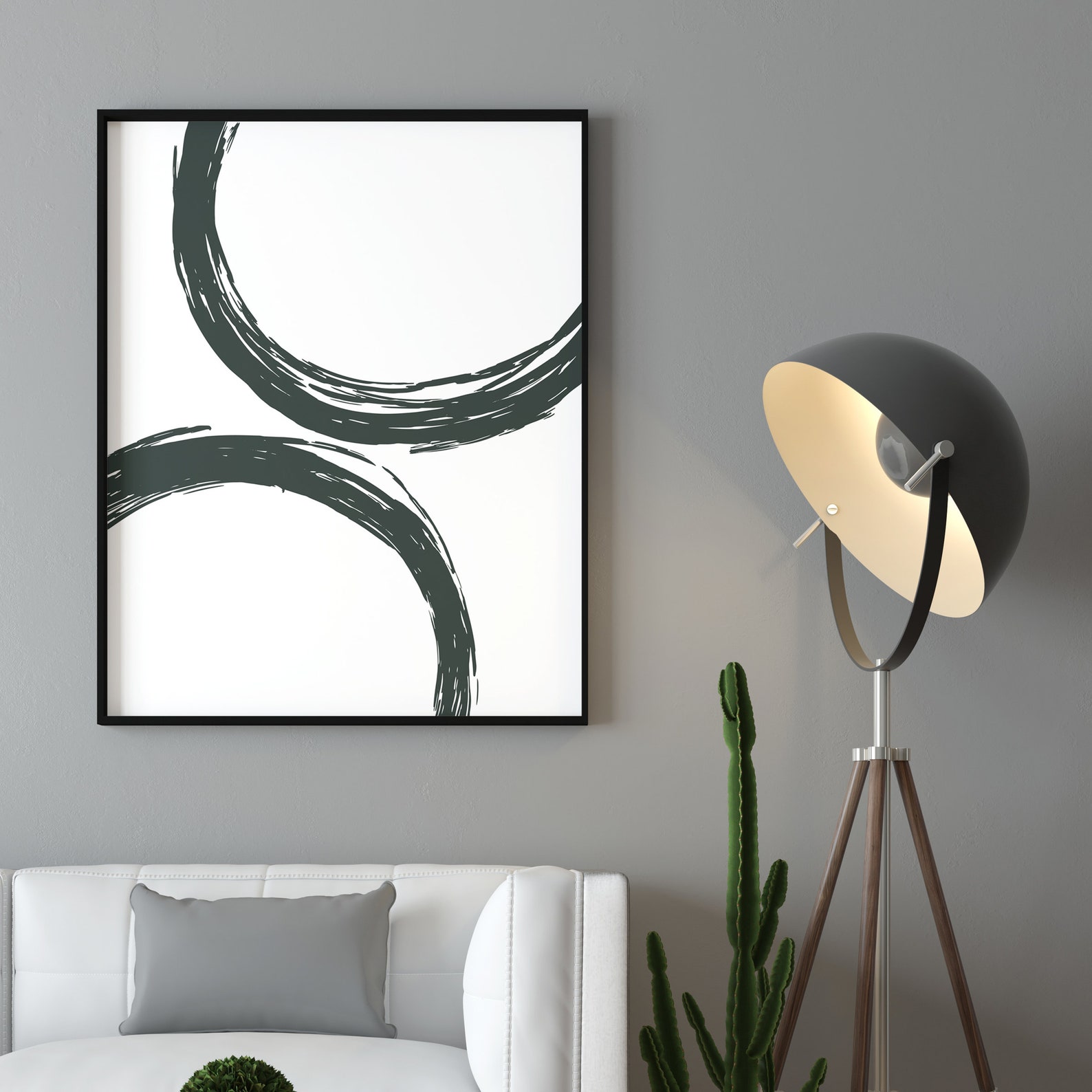 Abstract Print Set of 3 Minimalist Prints Wall Art Prints Etsy