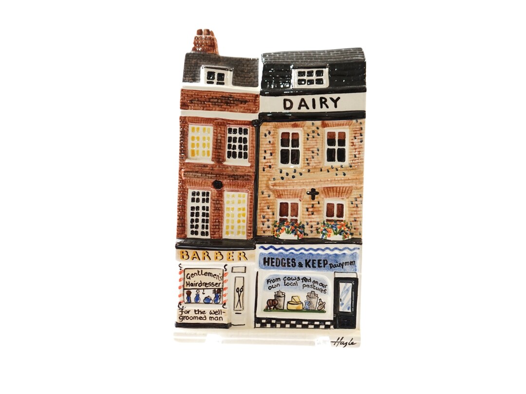 VINTAGE Dairy Barber Shop Wall Plaque, Made by Hazle Ceramics in