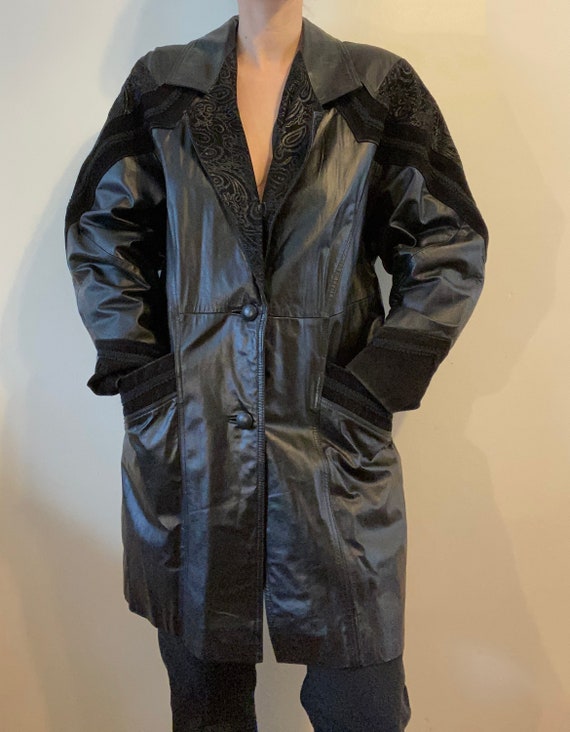Paisley Leather Jacket