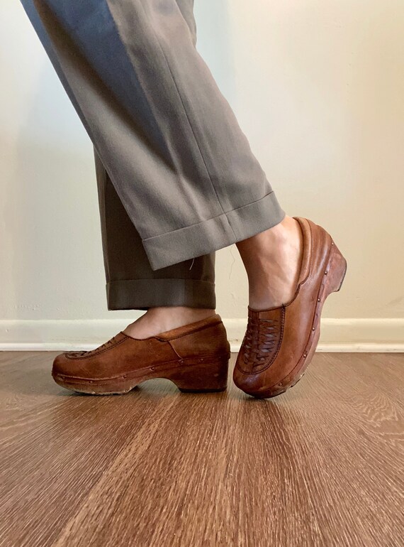 Brazilian Leather Clogs