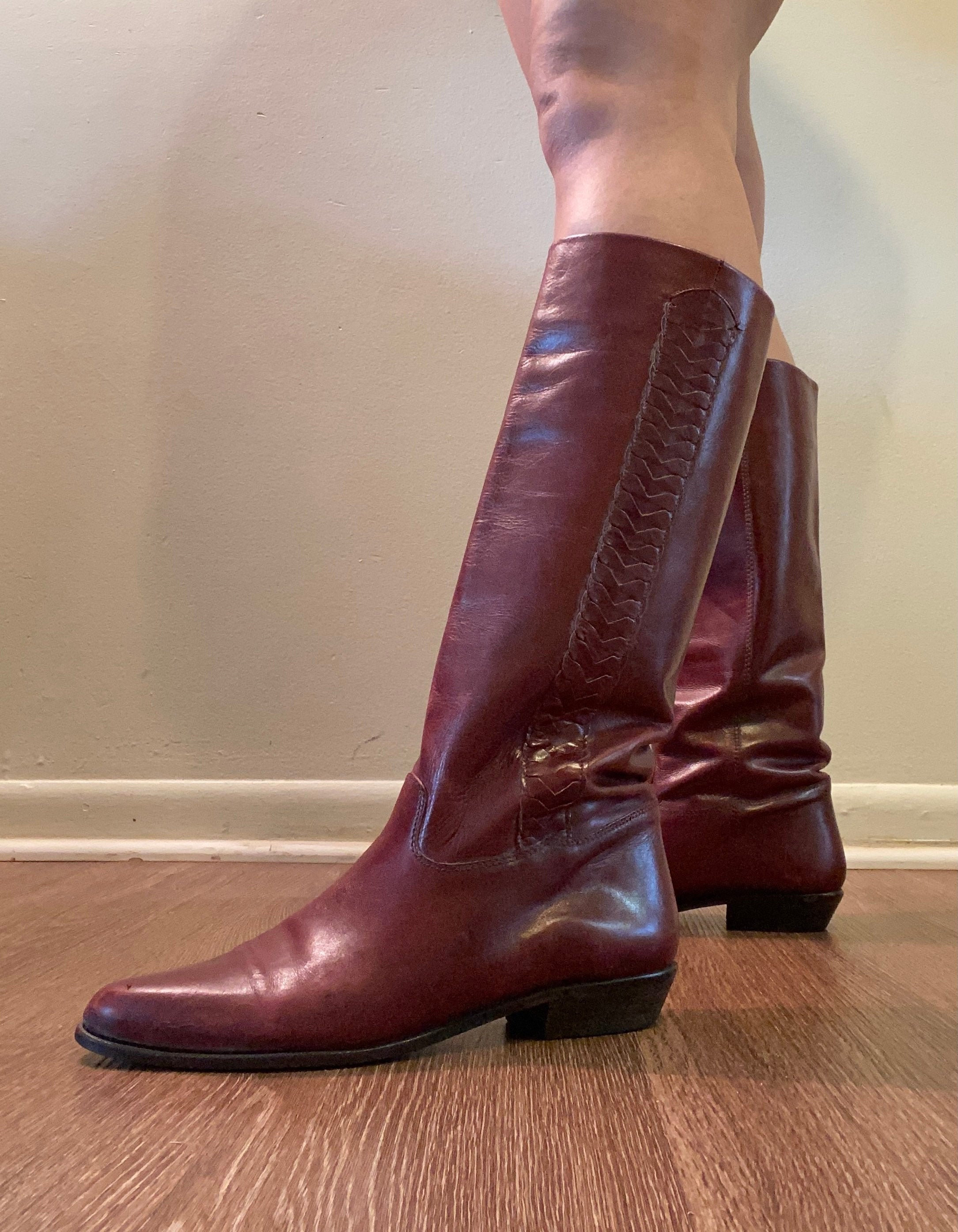 Enzo Angiolini Brazilian Leather Boots S US Womens 8.5 Etsy