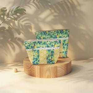 Fabric makeup Bag - Medium & Large Sizes | Travel Bags Sold Individually,  Handmade Organizer Bags, Handmade by LiLi Marmo