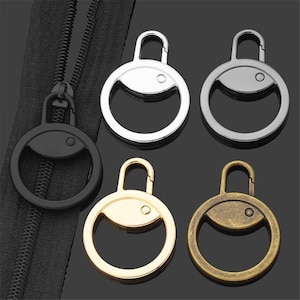 2x Zipper Puller Closure Puller Zipper Replacement Metal