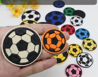 Flicken zum Aufbügeln Bügelflicken Aufbügler Kind Ball 38mm 58mm Patches Stoff Aufbügelflicken