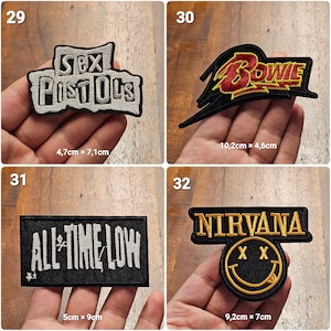 Iron-on patches iron-on patches rock patches various models fabric iron-on patches rock metal bands image 9