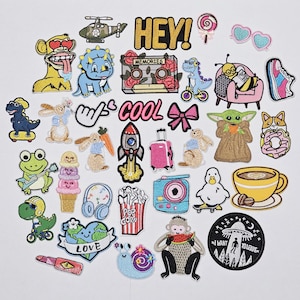 Iron-on patches Iron-on patches Child patches Various model fabric iron-on patches