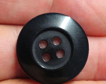 Pack of 6-12 buttons 23 mm 2.3 cm plastic black + white high quality MADE IN GERMANY