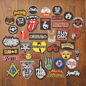 Iron-on patches iron-on patches rock patches various models fabric iron-on patches rock metal bands