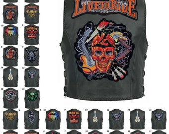 Patch à coudre sur patch biker moto personnalisé capot arrière gilet