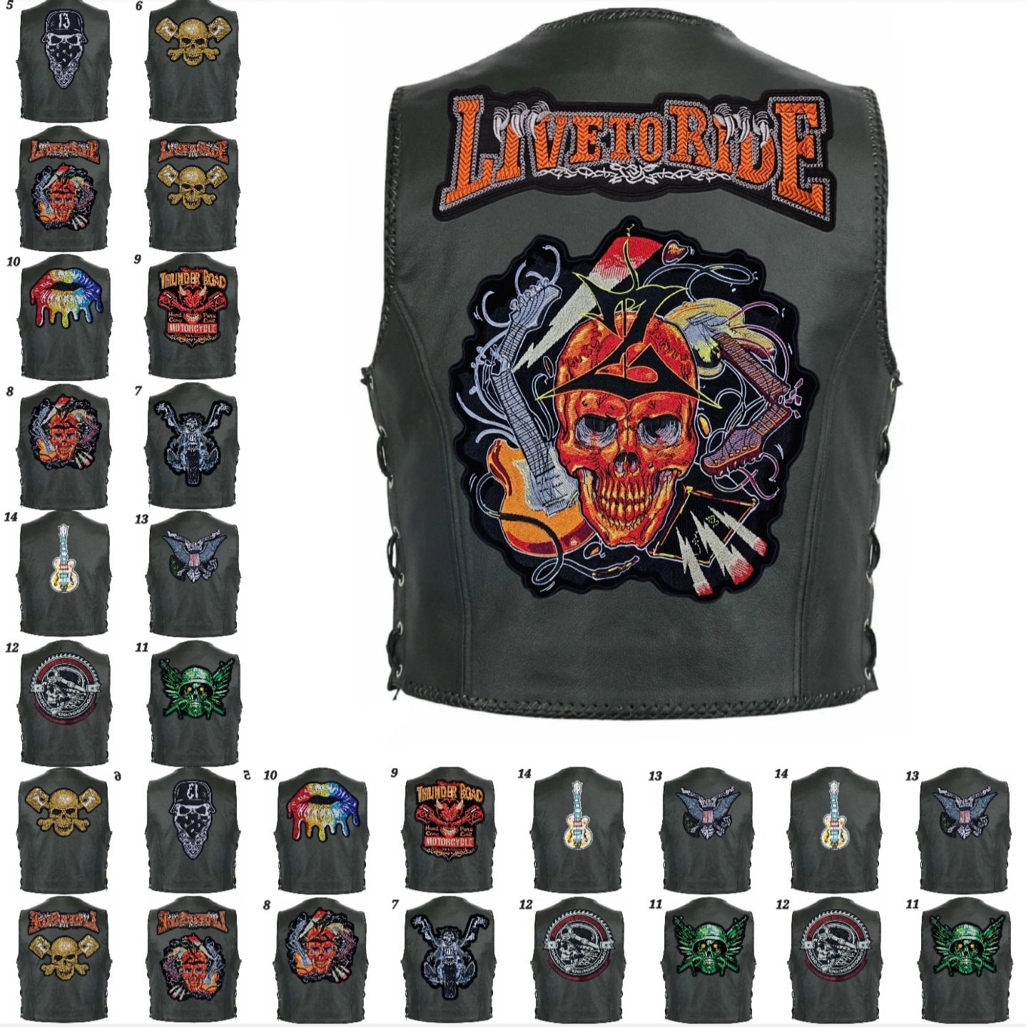 Patches for Patching On, Iron-on Patch, Biker Motorcycle
