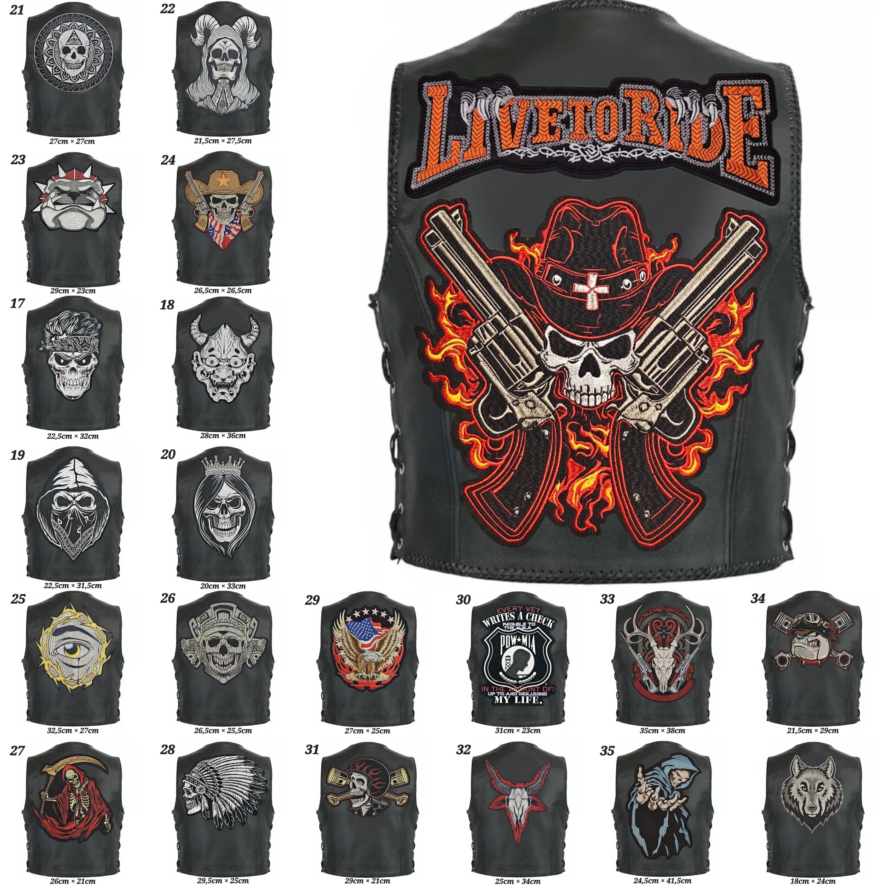 Patches for Patching On, Iron-on Patch, Biker Motorcycle Custom Cowl ...
