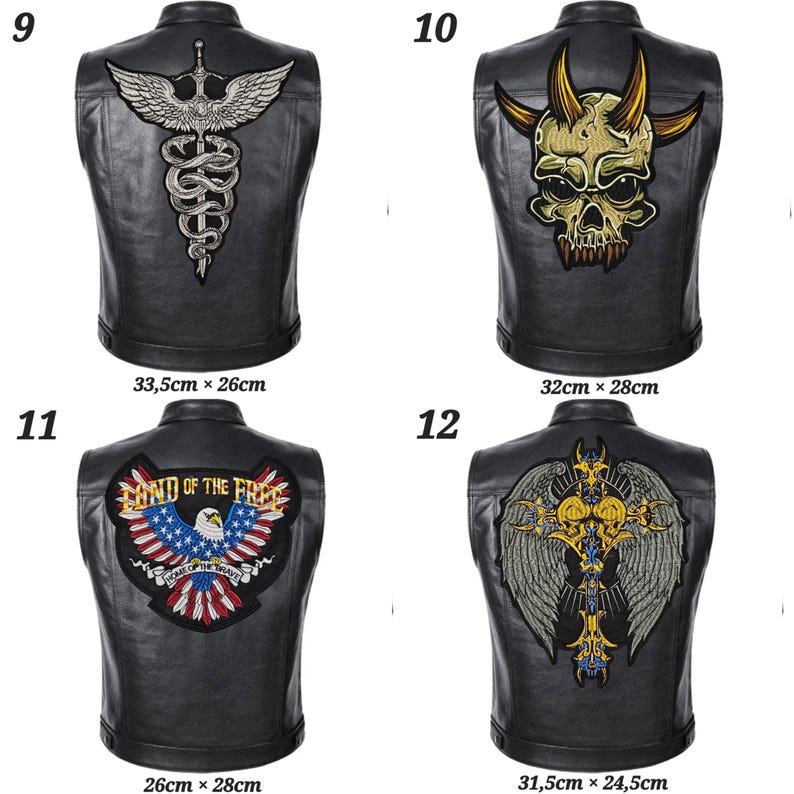 Iron-on Patch, Biker/motorcycle Custom Patch, Vest/back Piece - Etsy
