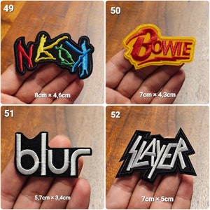 Iron-on patches iron-on patches rock patches various models fabric iron-on patches rock metal bands image 5