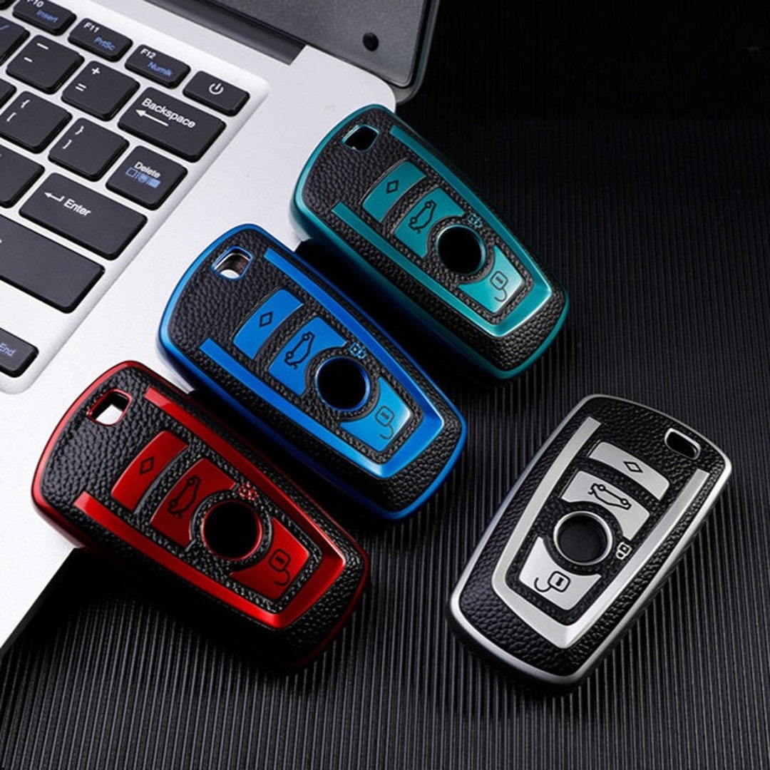 Custodia Telecomando Auto In Vera Pelle - Per BMW Serie 1/5/6/7, X1/X3/X5/X6, M3/M5, Nero - Foto 10