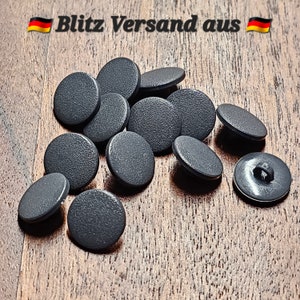 6-12 pieces button buttons 13 mm 1.3 cm plastic shank buttons grey dark grey matt high quality MADE IN GERMANY