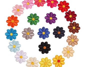 Iron-on patches, iron-on patches, children's flower patches, fabric iron-on patches