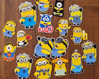 Strijkpatches, kinderpatches, cartoonpatches, diverse ontwerpen, textiel strijkpatches