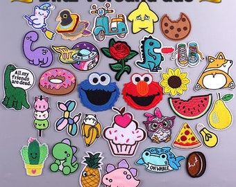 Iron-on patches, iron-on patches, children's patches, various models, fabric iron-on patches