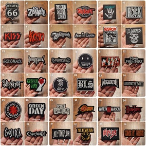 Iron-on patches iron-on patches rock patches various models fabric iron-on patches rock metal bands