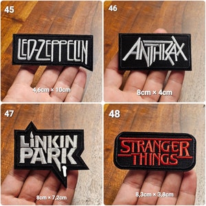 Iron-on patches iron-on patches rock patches various models fabric iron-on patches rock metal bands image 4