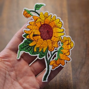 Patches for ironing on Iron-on patches Iron-on patches Child Sunflower Patches Fabric Iron-on patches