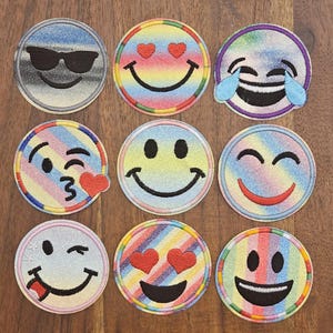 Iron-on patches, iron-on patches, child face patches, fabric iron-on patches