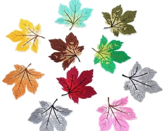 Iron-on patches, iron-on patches, children's patches, leaf patches, fabric iron-on patches