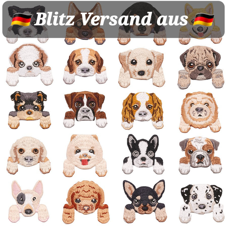 Toppa Ricamata Ferro O Cucitura: Bulldog Americano - Applicazione - Foto 7