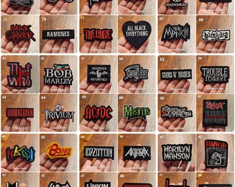 Iron-on patches iron-on patches rock patches various models fabric iron-on patches rock metal bands