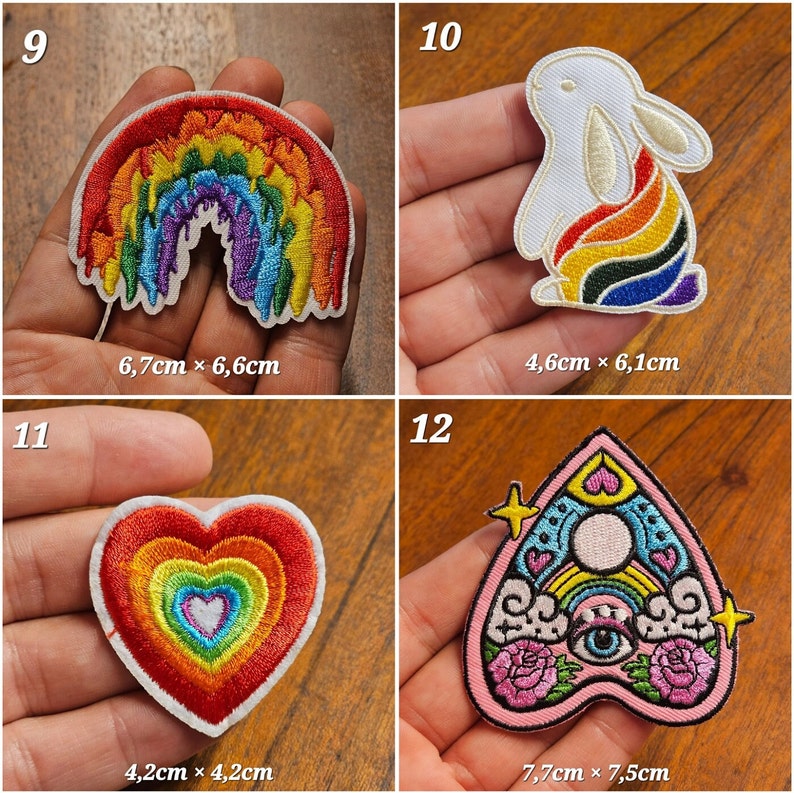 Flicken zum Aufbügeln Bügelflicken Aufbügler Homosexuelle Patches Verschidene Modell Stoff Aufbügelflicken Bild 4
