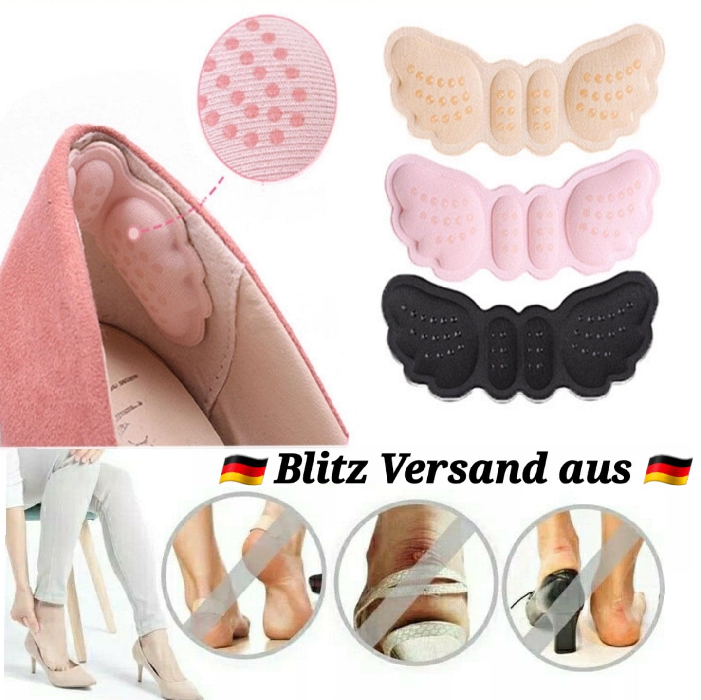 Blister Bandages Ear Covers for Shower Invisible Foot Care Stickers Blister  Bandaids for Feet Blister Bandages Blister Pad Back Heel Sticker Protect  Skin from Rubbing Shoes 100