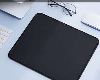 Mauspad Schwarz Mouse Pad 25 × 20cm Elegant Antirutsch Rechteck Hohe Qualität