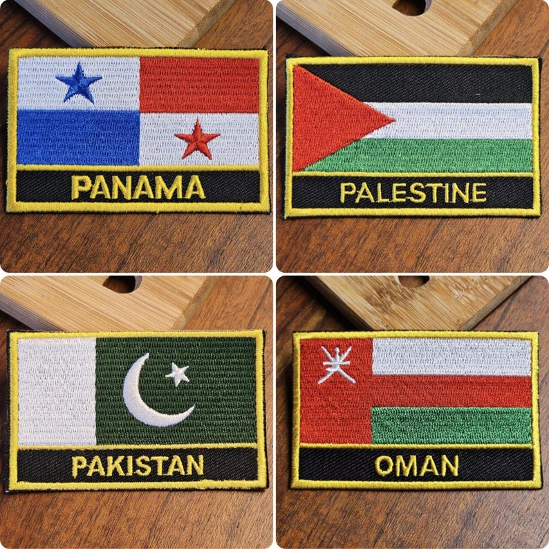 Flags of All Countries 207 Countries to Iron on Iron-on Patch Patches ...