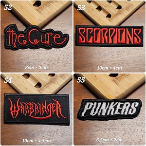 Iron-on patches iron-on patches rock patches various models fabric iron-on patches rock metal bands image 5