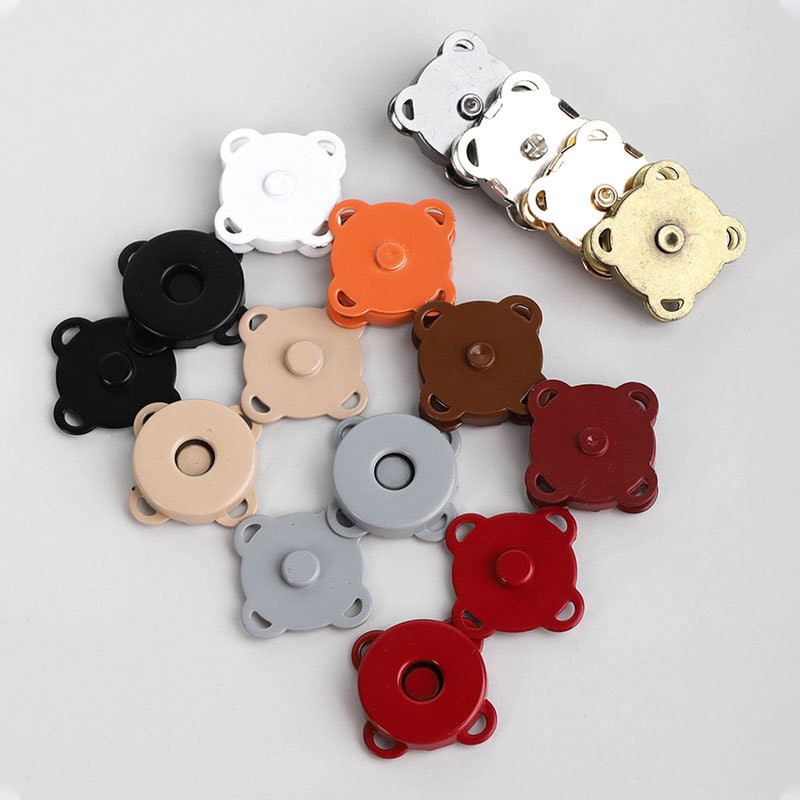 5pcs 10mm 14mm 18mm Thin Magnetic Buttons Bags Magnet